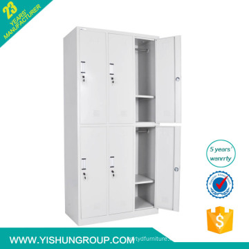 Wholesale School furniture Changing Room 6 Door Steel Cloth Locker